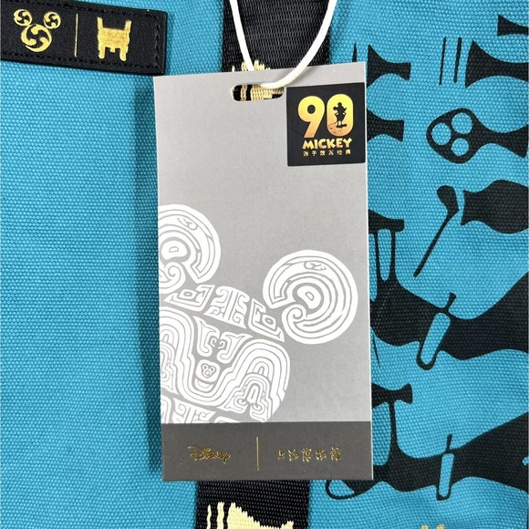New Shanghai Disney Tote Bag Mickey Mouse Museum Collab 90 Years NWT Disneyland - Picture 2 of 6